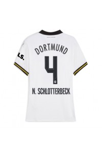 Borussia Dortmund Nico Schlotterbeck #4 Voetbaltruitje 3e tenue Dames 2024-25 Korte Mouw